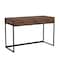 Martha Stewart 19.75 in. D X 47.25 in. W X Engineered Wood, Steel, Walnut Top/Oil Rubbed Bronze Frame ZG-ZP-028-BR-BK-MS - alternate 3